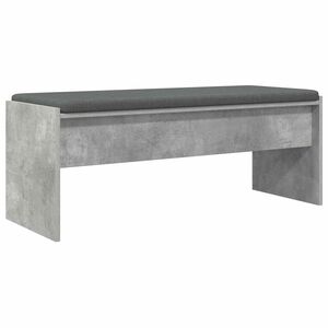 vidaXL Flurbank mit Kissen Beton Grau 103 x 38 x 40 cm