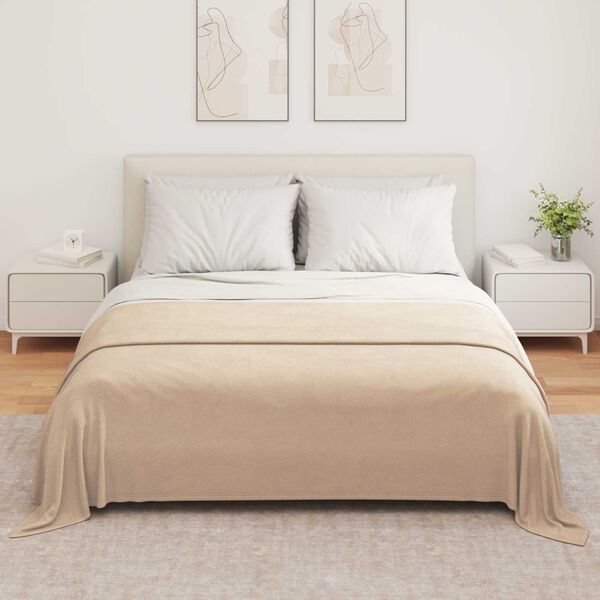 vidaXL Wohndecken 6 pcs Kamel 280 x 210 cm Fleece