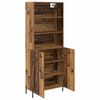 vidaXL Highboard Altholz 69,5 x 32,5 x 180 cm Holzwerkstoff
