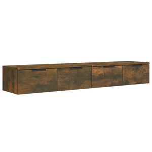 vidaXL Wandschr&auml;nke 2 Stk. R&auml;uchereiche 68x30x20 cm Holzwerkstoff
