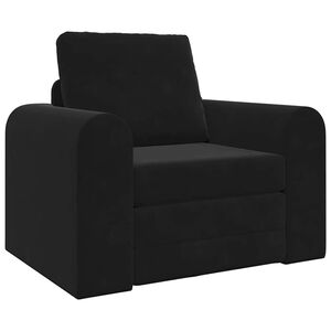 vidaXL Schlafsofa Schwarz 98 x 71 x 83 cm Samt
