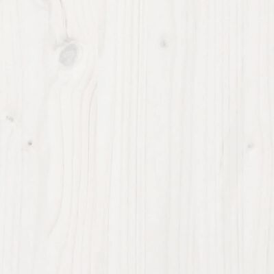 vidaXL Pflanztisch mit Ablagen Weiß 108x45x86,5 cm Massivholz Kiefer