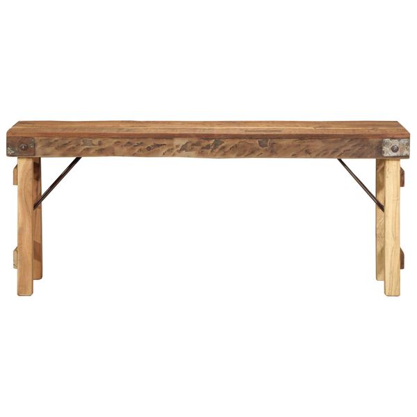 vidaXL Bank Natur 110 x 35 x 46 cm Wiederverwertetes altes Holz