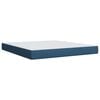 vidaXL Boxspringbett mit Matratze Blau 180x200 cm Stoff
