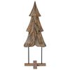 vidaXL Weihnachtsbaum mit St&auml;nder Braun 121 cm Massivholz Teak