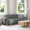 vidaXL 3-Sitzer-Sofa Dunkelgrau 220x78x80 cm Stoff
