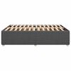 vidaXL Bettgestell ohne Matratze Dunkelgrau 140x200 cm Stoff