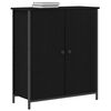 vidaXL Sideboard Schwarz Eichen-Optik 70 x 30 x 80 cm Holzwerkstoff