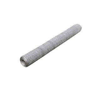 vidaXL Maschendraht Verzinkter Stahl 25&times;0,5 m Silbern