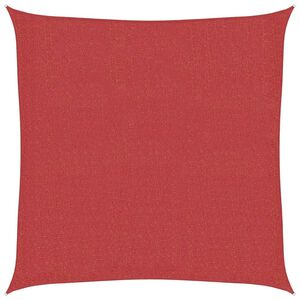 vidaXL Sonnensegel 160 g/m&sup2; Rot 2x2 m HDPE