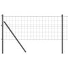 vidaXL Bodenmontierter Euro-Zaun 10 x 0,4 m PVC-beschichteter Stahl
