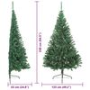 vidaXL K&uuml;nstlicher vorbeleuchteter Weihnachtsbaum Gr&uuml;n 240 cm PVC