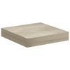 vidaXL Schwebende Wandregale 4 Stk. Eichefarben 23x23,5x3,8cm MDF
