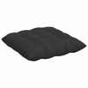 vidaXL Sitzkissen 4 pcs Schwarz 40 x 40 x 6 cm Mikrofaser