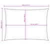 vidaXL Sonnensegel Oxford-Gewebe Rechteckig 3x4,5 m Orange