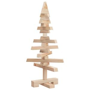 vidaXL Weihnachtsbaum Holz zum Schmücken 60 cm Massivholz Kiefer