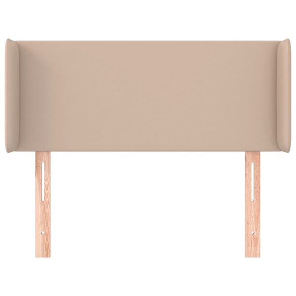vidaXL Kopfteil mit Ohren Cappuccino-Braun 83x16x78/88 cm Kunstleder