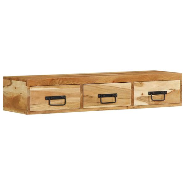 vidaXL TV-Wandschrank 100x30x19 cm Massivholz Akazie