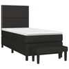 vidaXL Boxspringbett mit Matratze Schwarz 90x190 cm Stoff