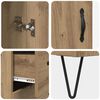 vidaXL Highboard Artisan-Eiche 69,5 x 34 x 90 cm Holzwerkstoff