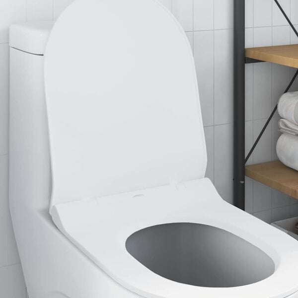 vidaXL Toilettensitz Verstellbar Wei&szlig; 48,5 x 36 x 5 cm Polypropylen
