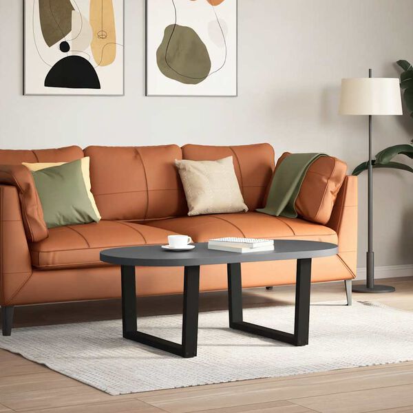 vidaXL Couchtischbeine V-Form 2 St&uuml;ck Schwarz 70x(42-43,3) cm Stahl