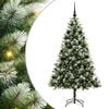 vidaXL K&uuml;nstlicher Klapp-Weihnachtsbaum mit Schnee&uuml;berzug 300 LEDs