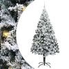 vidaXL K&uuml;nstlicher Weihnachtsbaum mit 300 LEDs mit St&auml;nder Wei&szlig; 240 cm