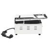 vidaXL Gerillter Panini-Grill Edelstahl 1800 W 31x30,5x20 cm