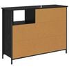 vidaXL Sideboard Schwarz Eichen-Optik 100 x 33 x 75 cm Holzwerkstoff