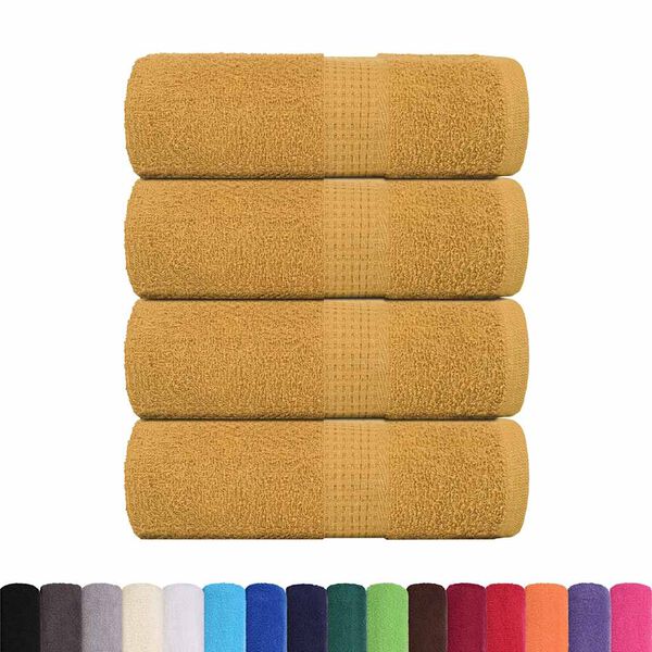 vidaXL G&auml;stet&uuml;cher FROGN 4 Stk. Gold 30x50 cm 360 g/m&sup2;