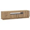 vidaXL LED-TV-Schrank Artisan-Eiche Holzwerkstoff