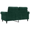 vidaXL 2-Sitzer-Sofa Dunkelgr&uuml;n 120 cm Samt