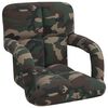 vidaXL Verstellbarer Fu&szlig;sessel Olivegr&uuml;n 58 x 62 x 58 cm Stoff