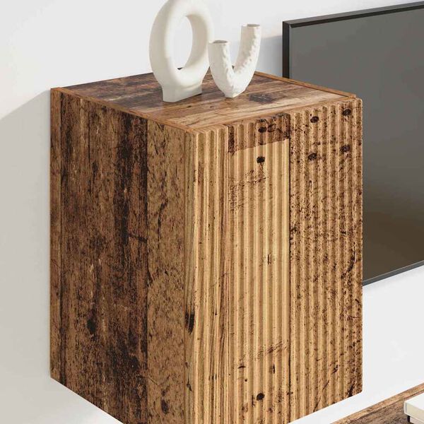 vidaXL TV-Wandschrank Altholz 30 x 31 x 40 cm Holzwerkstoff