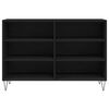 vidaXL Sideboard Schwarz 103,5x35x70 cm Holzwerkstoff