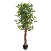 vidaXL Zitronenbaum K&uuml;nstlich mit 3 St&auml;mmen Gr&uuml;n 180 cm PP