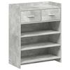 vidaXL Schuhschrank 73,5 x 36 x 92 cm Holzwerkstoff Betongrau