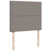 vidaXL Boxspringbett mit Matratze Taupe 120x190 cm Stoff