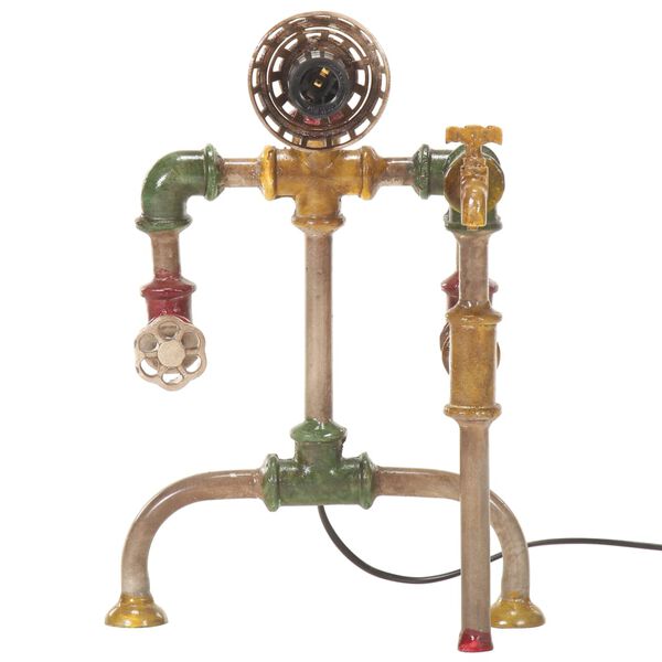 vidaXL Standleuchte Industriestil Wasserrohr-Design Eisen