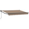 vidaXL Ausziehbare Markise Taupe 3,5 x 2 m Polyester und Metall