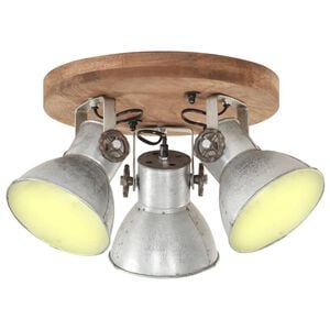 vidaXL Deckenlampe Industriestil 25 W Silbern 42x27 cm E27