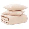 vidaXL Bettw&auml;sche-Set 2 stk. 155 x 220 cm F&uuml;r alle Jahreszeiten Beige