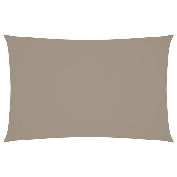 vidaXL Sonnensegel Oxford-Gewebe Rechteckig 5x8 m Taupe