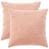 vidaXL Kissenbezug 2 stk. HEERLEN Rosa 55 x 55 cm Boucl&eacute;