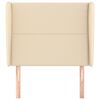 vidaXL Kopfteil mit Ohren Creme 93x23x118/128 cm Stoff