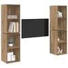 vidaXL TV-Schrankset 4 pcs Artisan-Eiche 37 x 37 x 72 cm Holzwerkstoff