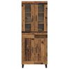 vidaXL Highboard 2 pcs Altholz Holzwerkstoff