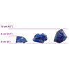 vidaXL Gartensteine Blau 12 cm Glas