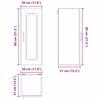 vidaXL K&uuml;chenschrank Kalmar 2 pcs Hochglanz Wei&szlig; 30 x 31 x 80 cm